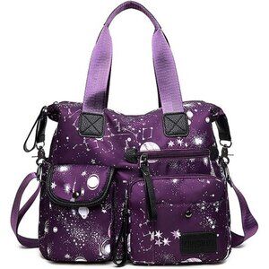 Tote Bag for Women,Multi Pockets Shoulder Handbag,Nurse Bag for Work,Large